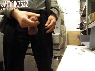 ejaculation at work.AVI
