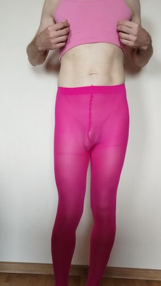 Pink pantyhose cumshot.mp4